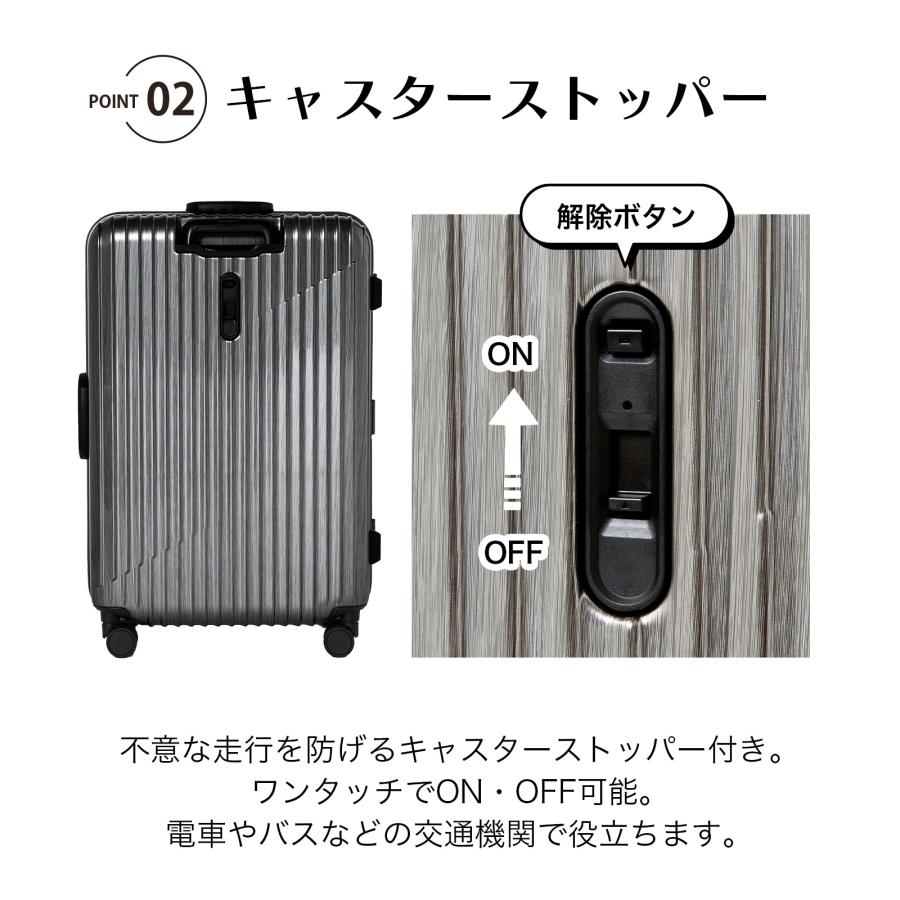 スーツケース キャリーケース キャリーバッグ 83L フレームタイプ