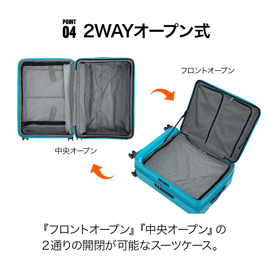 ace. スーツケース ディフェレンス エース フロントオープン