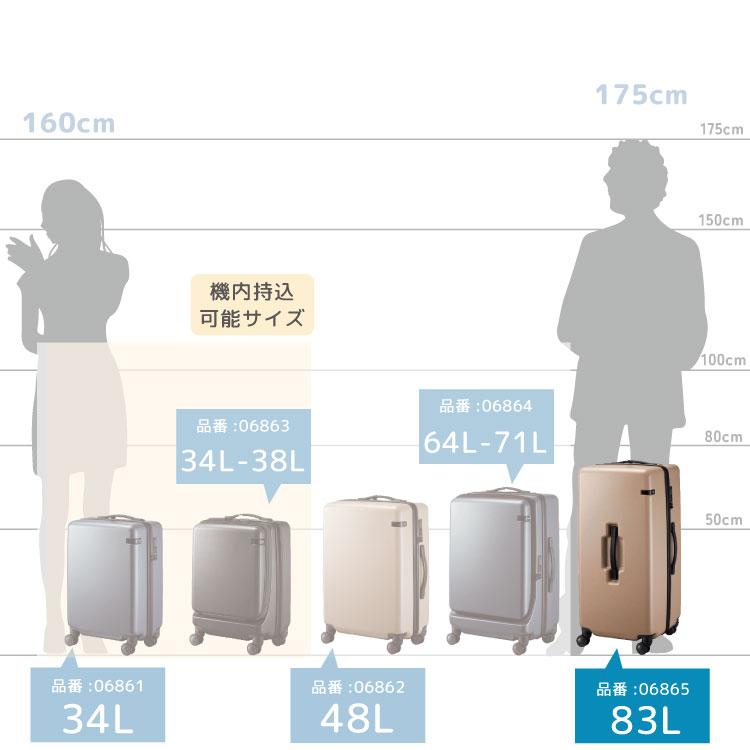 スーツケース キャリーケース  キャンプにも使える エース コーナーストーン2-Z   ファスナー 旅行  ace. シンプル  06865｜aceonlinestore｜14