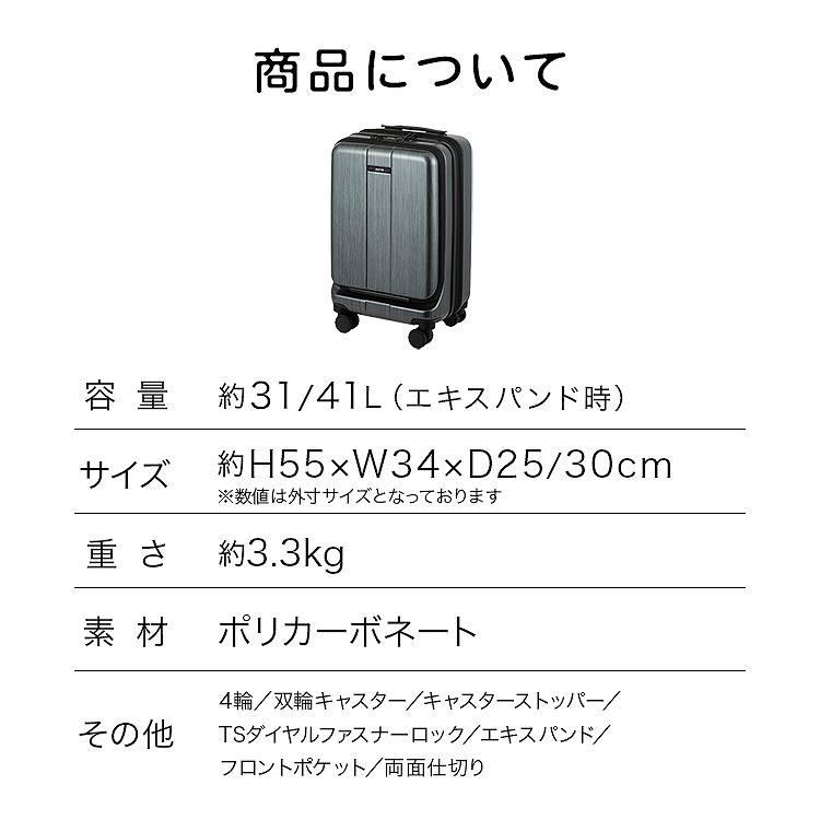 Ace（エース） エース公式 スーツケース キャリーケース 機内持ち込み