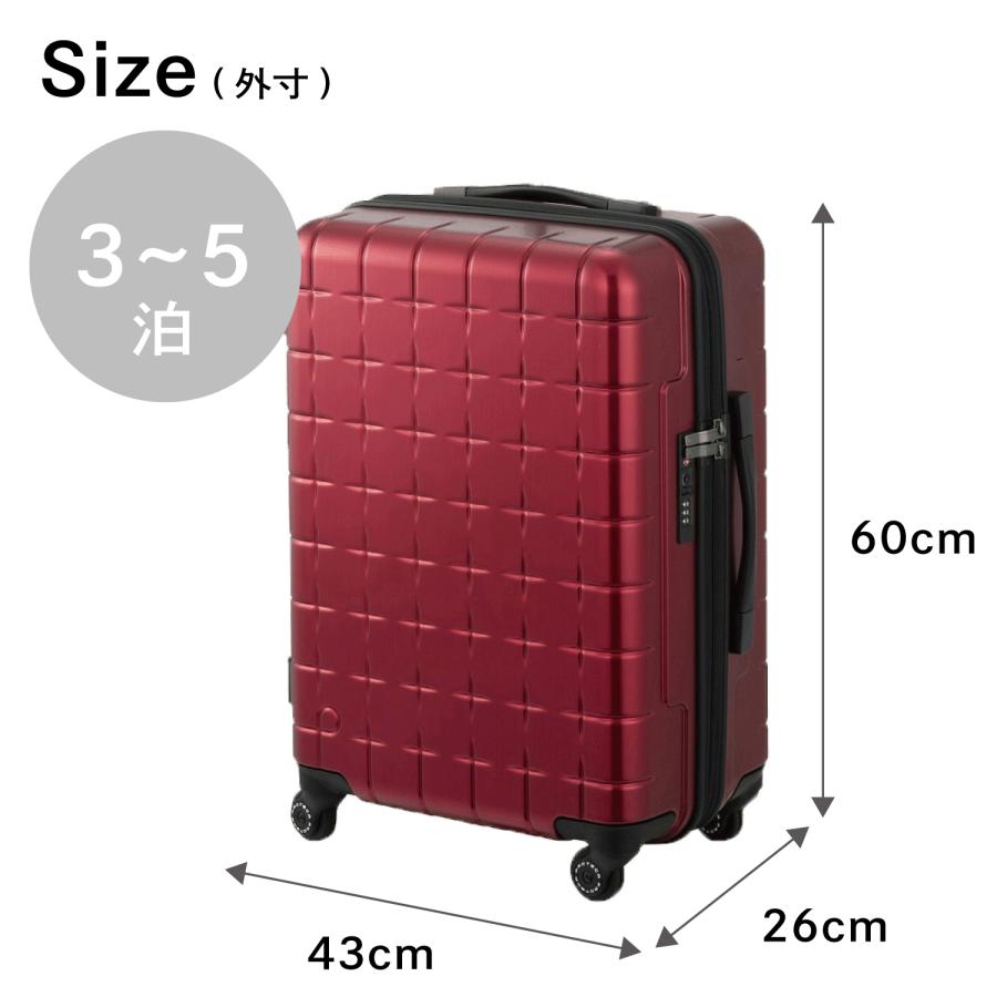 ProtecA スーツケース プロテカ 360G4 メタリック 3-5泊 53L 旅行 出張