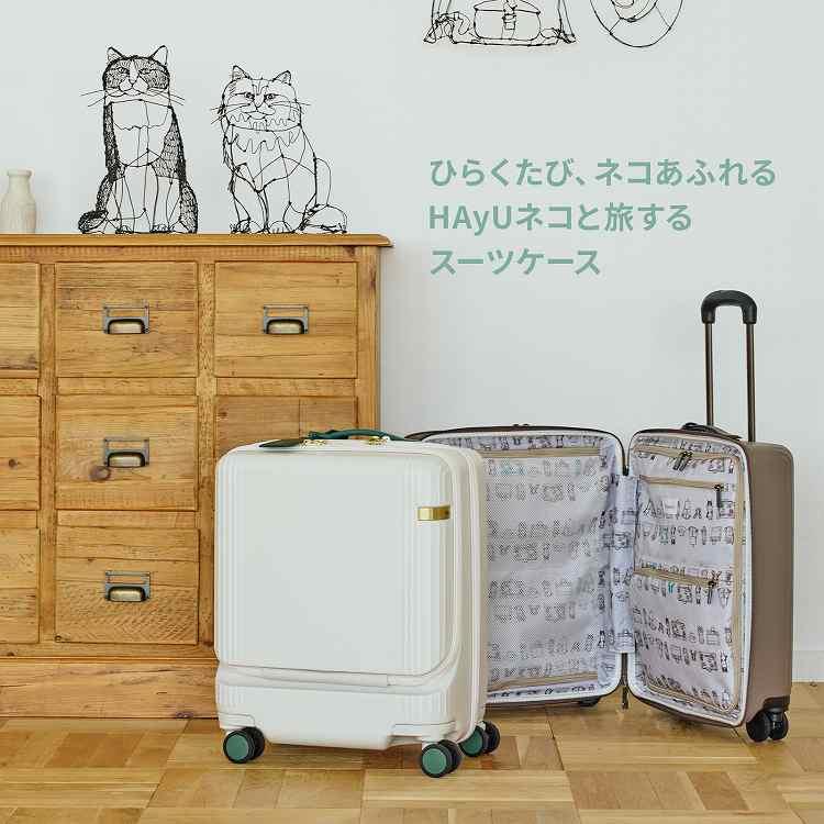 ＼エース公式／HAyU ace. TOKYO スーツケースハユ エース トーキョー 40リットル 2-3泊 3.3kg Sedum セダム 機内持込 キャスターストッパー 双輪 09081の画像