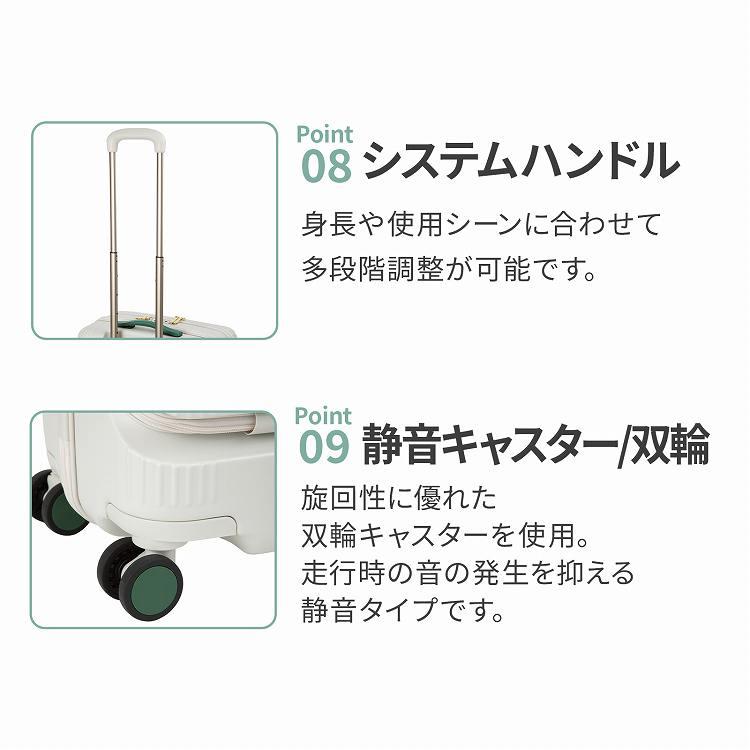 ＼エース公式／HAyU ace. TOKYO スーツケースハユ エース トーキョー 40リットル 2-3泊 3.3kg Sedum セダム 機内持込 キャスターストッパー 双輪 09081の画像