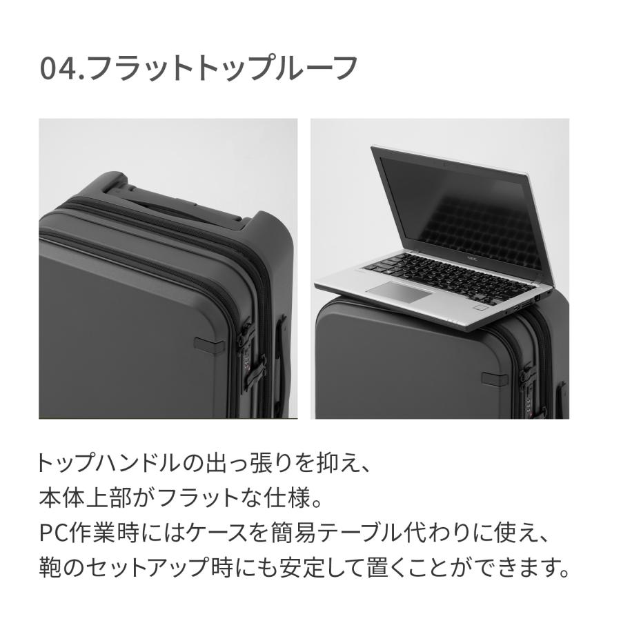 ＼エース公式／ ace. GENE エースジーン トルク スーツケース 40/48リットル 2-3泊 4kg 機内持込 エキスパンド キャスターストッパー 14.0インチPC A4 09091の画像