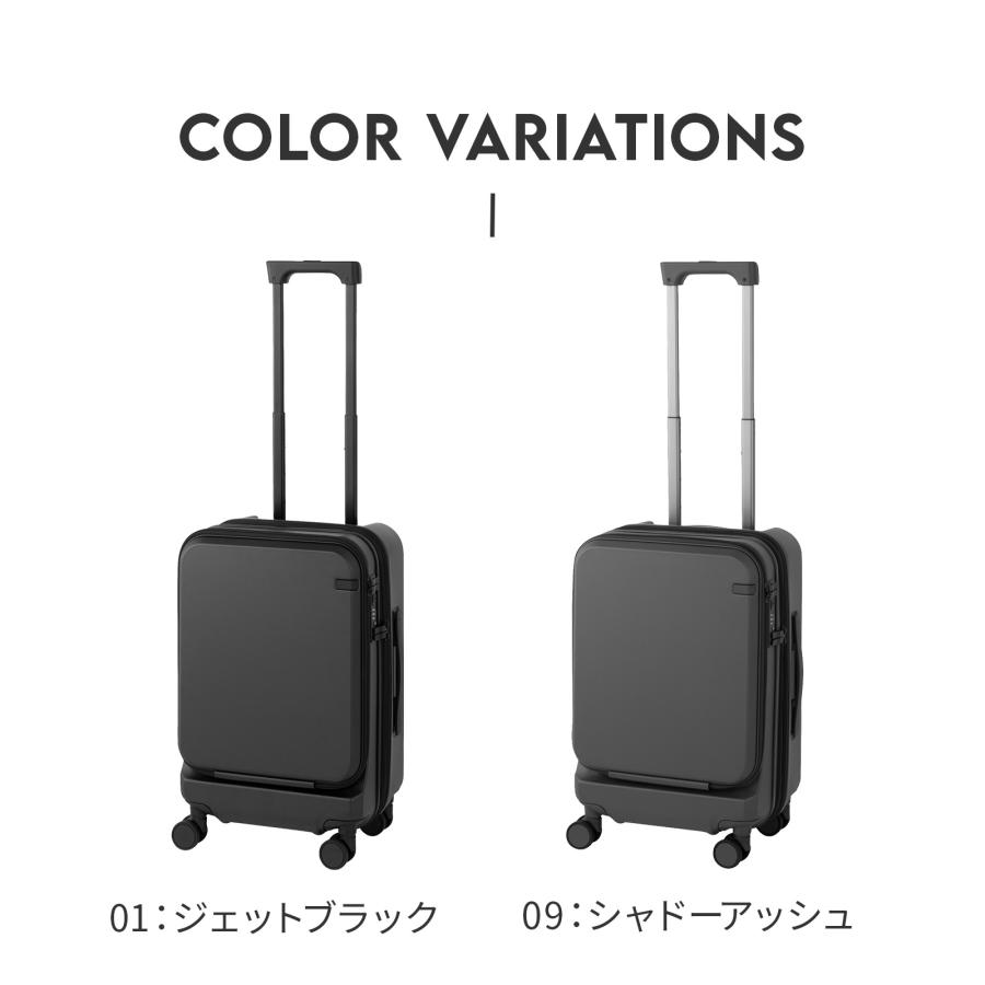 ＼エース公式／ ace. GENE エースジーン トルク スーツケース 40/48リットル 2-3泊 4kg 機内持込 エキスパンド キャスターストッパー 14.0インチPC A4 09091の画像