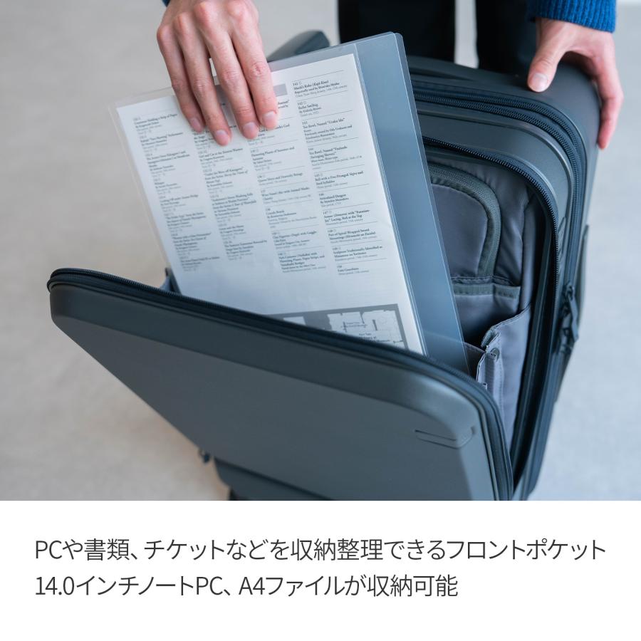 ＼エース公式／ ace. GENE エースジーン トルク スーツケース 40/48リットル 2-3泊 4kg 機内持込 エキスパンド キャスターストッパー 14.0インチPC A4 09091の画像