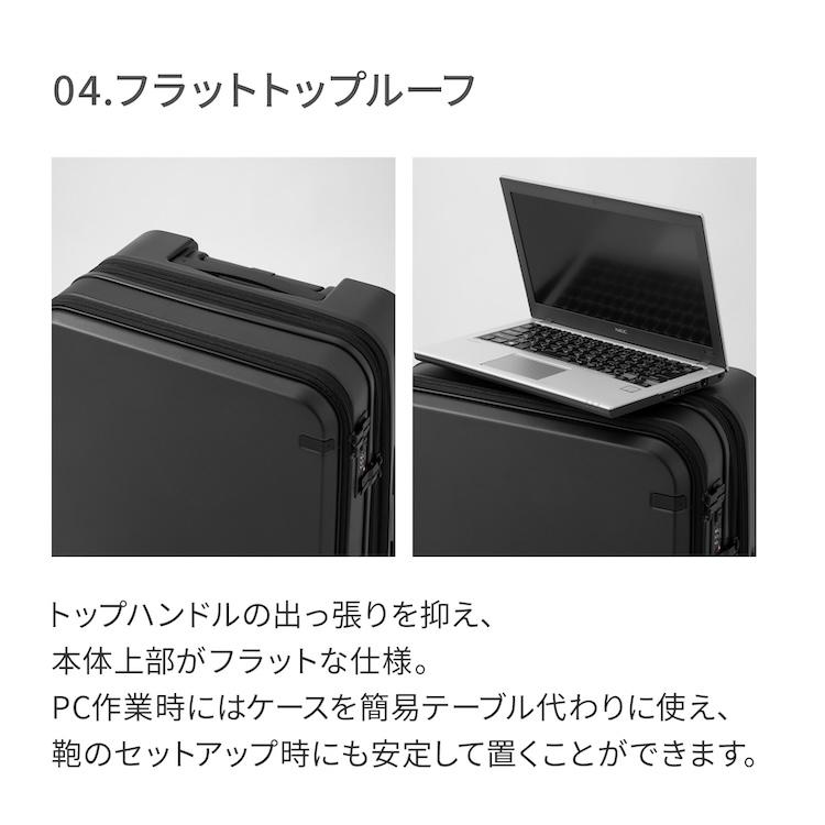 ＼エース公式／ ace. GENE エースジーン トルク スーツケース 63/78リットル 5-7泊 5kg エキスパンド キャスターストッパー PC A4 ガーメントケース 09092の画像
