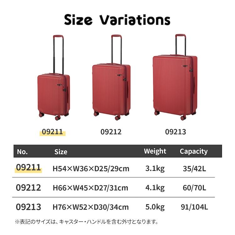 未使用 ACE スーツケース 35/42L 115/119㎝ 2.7㎏ 拡張可 ace. エース公式 スーツケース キャリーケース 機内持ち込み Sサイズ