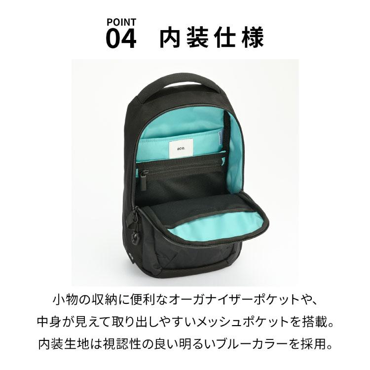 ace. GENE LABEL エース公式 ショルダーバッグ メンズ カジュアル 5L