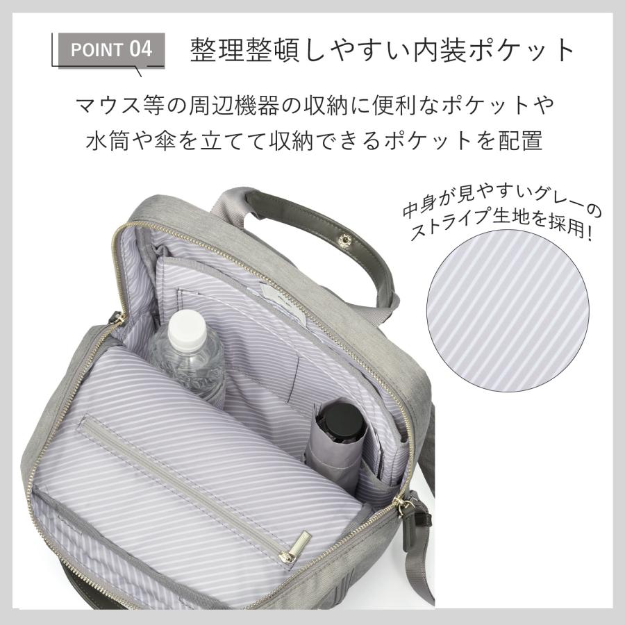 ace. GENE LABEL エース公式 ビジネスリュック レディース 通勤 A4