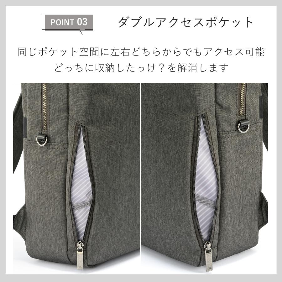 ace. GENE LABEL エース公式 ビジネスリュック レディース 通勤 A4 14