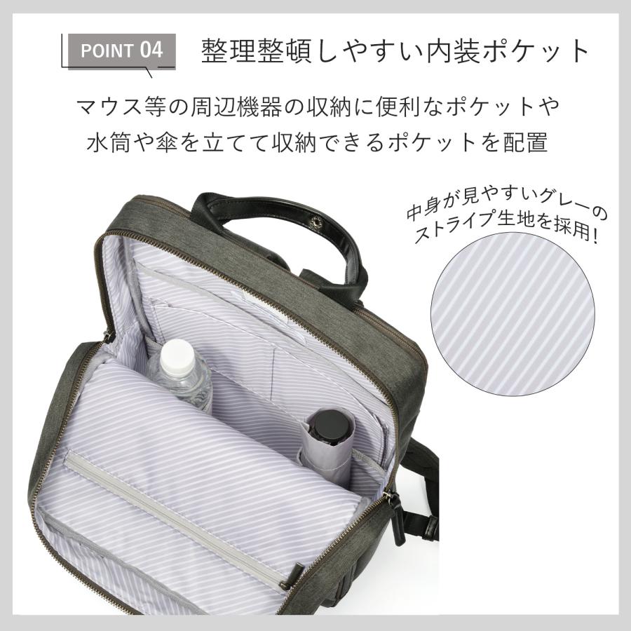 ace. GENE LABEL エース公式 ビジネスリュック レディース 通勤 A4 14