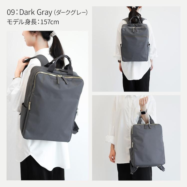 【新品】ace. リュック　バックパック　ダークグレー ace. GENE LABEL エース公式 リュックサック レディース 酷暑対策