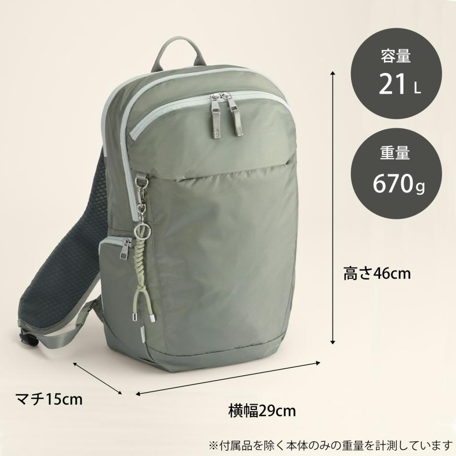 極美品 W&.Day/Night エース リュック PC A4 通勤 グレー W＆.Day/Night（ダブルアンドデイナイト） エース公式 リュックサック