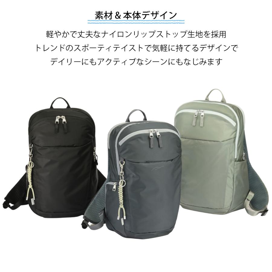 ダブルアンドデイナイト リュック チャコールグレー 17l A4サイズ ace W＆.Day/Night（ダブルアンドデイナイト） エース公式 リュックサック