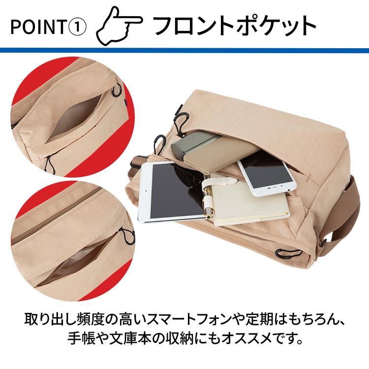 World Traveler エース公式 ショルダーバッグ 横型 9L カジュアル 軽量 