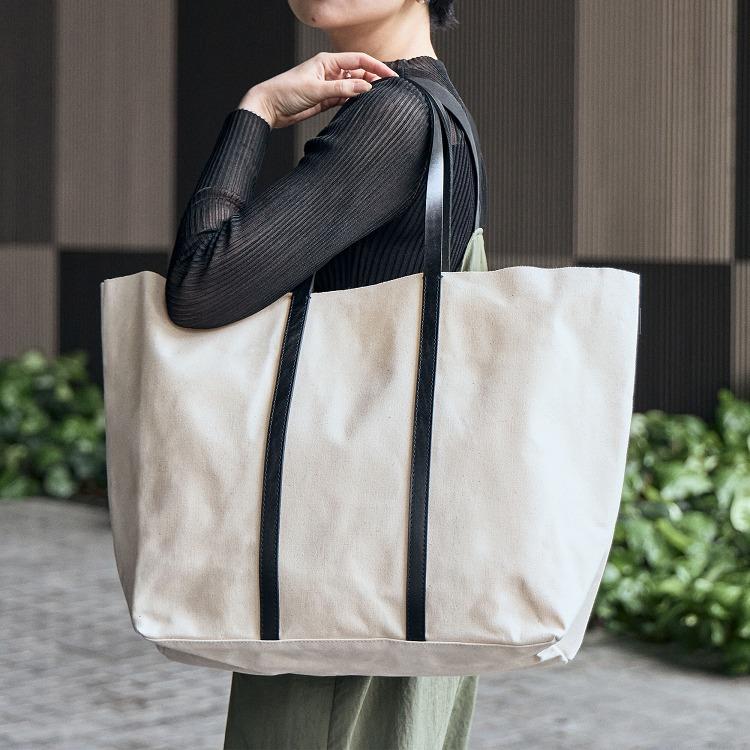 UNTRACK トートバッグ アントラック パーク タケヤリ9号帆布 レザー