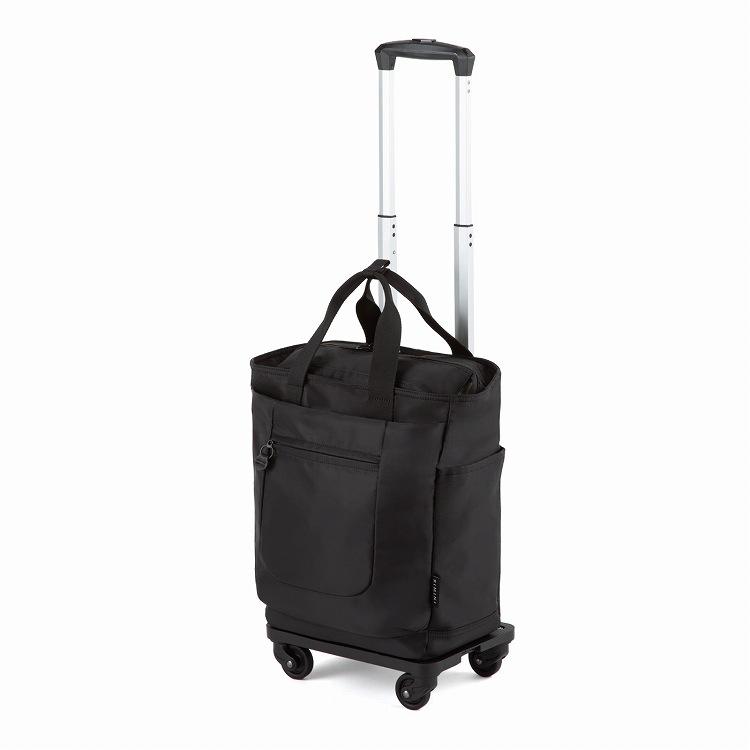 J【中古品】ACE キャリーカート トローリーバッグ 4輪で移動もスムーズ エース公式 スーツケース キャリーケース ソフトトローリー デイリー