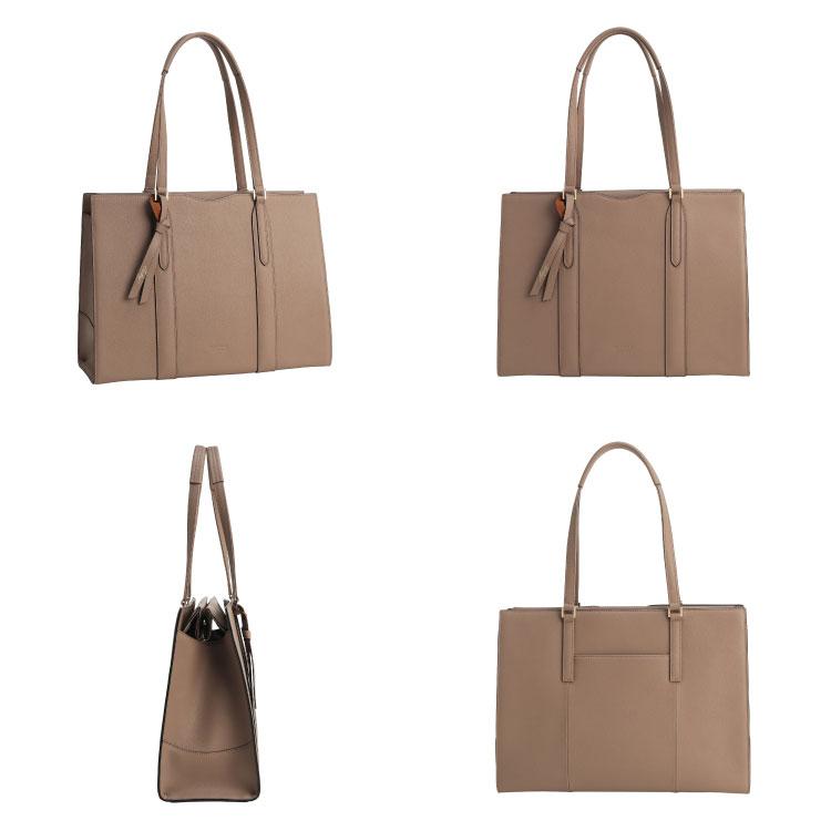 ＼ 公式／ トートバッグ 本革 可愛い シンプル  Jewelna Rose ジュエルナローズ フィンリー レザートート A4/13.3インチPC収納 65591の画像
