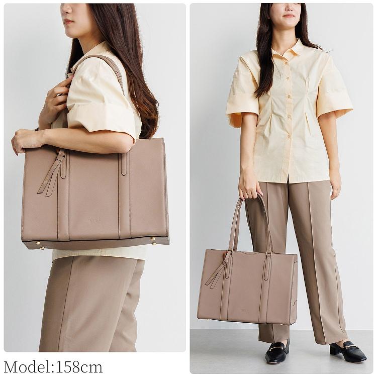 ＼ 公式／ トートバッグ 本革 可愛い シンプル  Jewelna Rose ジュエルナローズ フィンリー レザートート A4/13.3インチPC収納 65591の画像