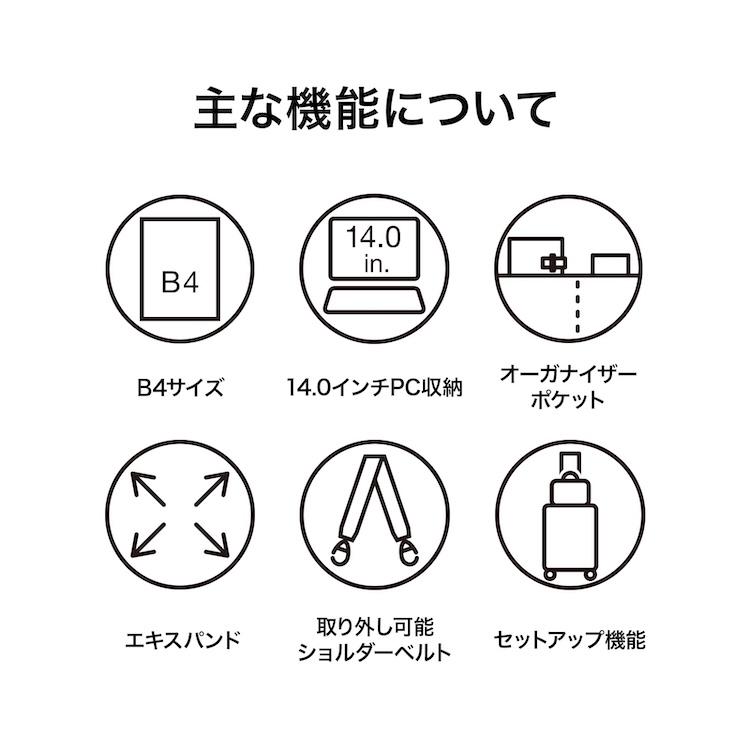 エース公式 エース 軽量 ビジネスバッグ メンズ ブリーフケースB4 15.6 ace プロフレックス エキスパンド 通勤 67604の画像