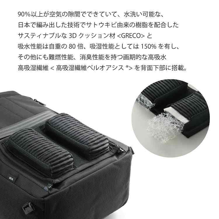 ace. エース公式 ビジネスリュック メンズ B4対応 15.6インチPC 撥水