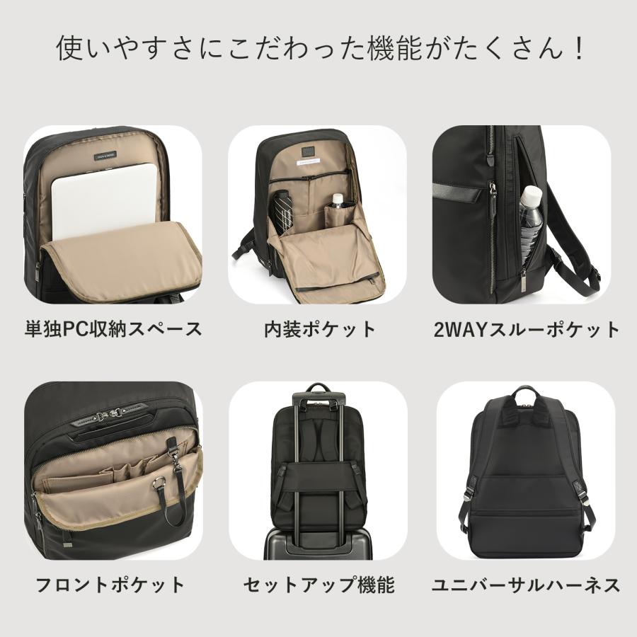 公式 ace. エース ラプリム ビジネスバッグ ビジネスリュック レディース B4ファイル 15.6インチ リュック 68802_9