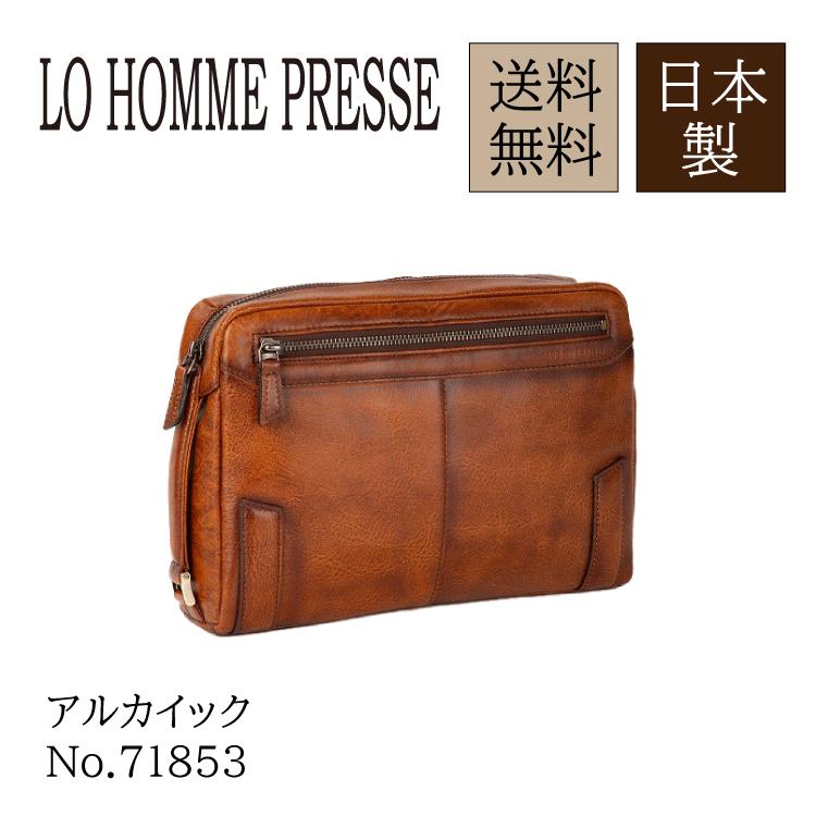 【希少】LO HOMME PRESSE ビジネスバッグ　ブラウン 牛革 レザー Ace（エース） 公式 LO HOMME PRESSE／ロ・オム・プレッセ
