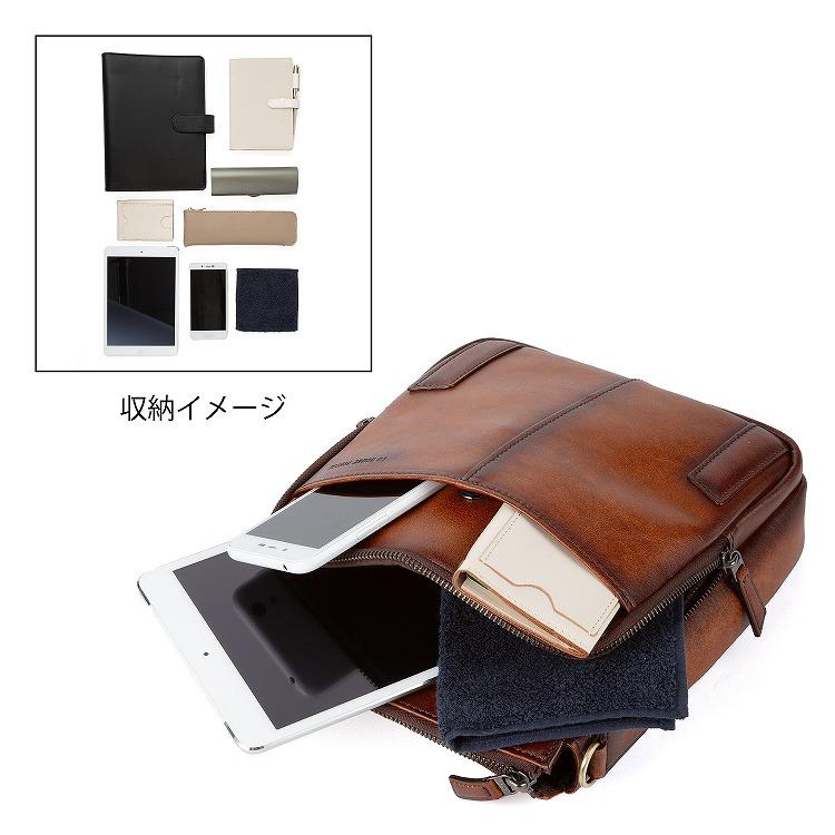 SAAD ショルダーバッグ　本革 Ace（エース） 公式 LO HOMME PRESSE／ロ・オム・プレッセ