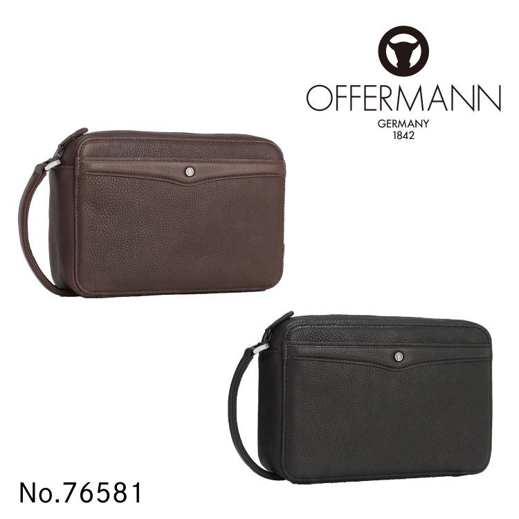 OFFERMANN エース公式 クラッチバッグ レザー 牛革 メンズ オファー