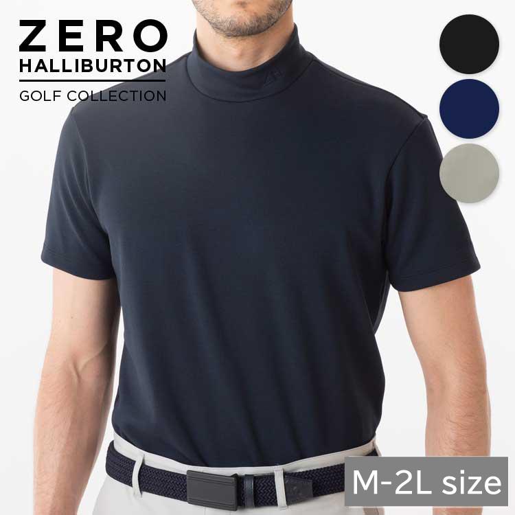 ZERO HALLIBURTON ゼロハリバートン長袖モックネックシャツ　黒　L ZERO HALLIBURTON（ゼロハリバートン） ゼロハリバートンゴルフ ZHG