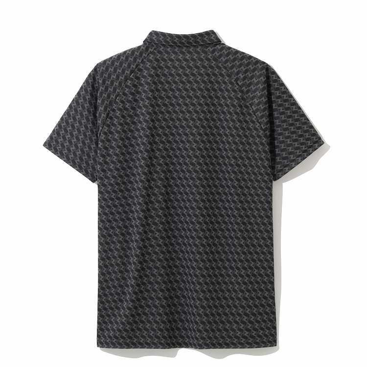 ゴルフウェア シャツ 半袖 モノグラム柄シャツ メンズ