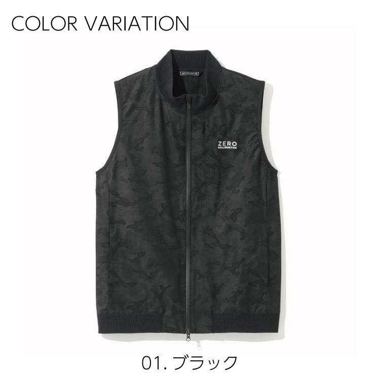 ゴルフウェア ベスト クールドッツ素材 カモフラ ゼロハリバートン