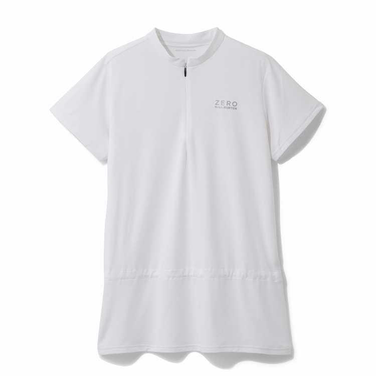 ZERO HALLIBURTON ゼロハリ ハーフジップS/Sシャツ／ブルー／M ZERO HALLIBURTON（ゼロハリバートン） ゴルフウェア シャツ 半袖