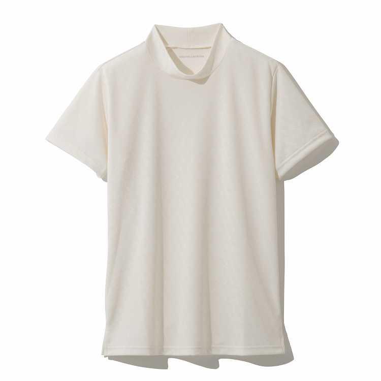 ゴルフウェア モックネックシャツ 半袖 ZHモノグラムシャツ