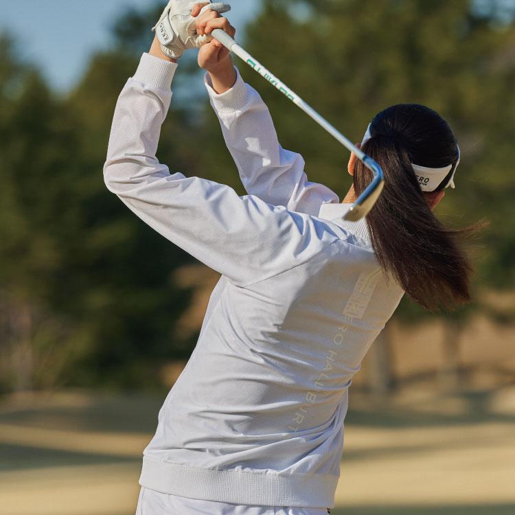 ゴルフウェア ブルゾン クールドッツ レディース 撥水 通気性