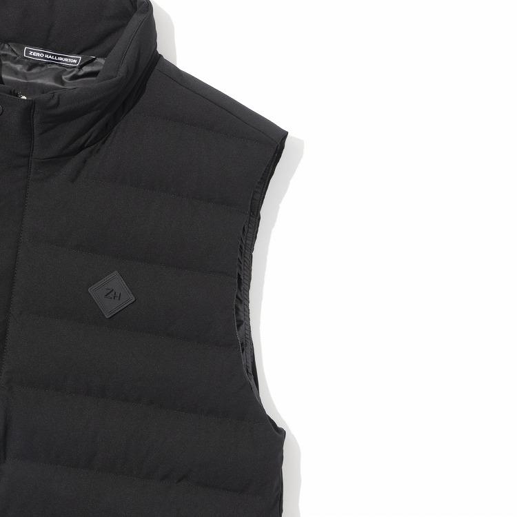 ZERO HALLIBURTON ブラック ベスト M ZERO HALLIBURTON ゴルフ ブルゾン ニット ベスト 防寒
