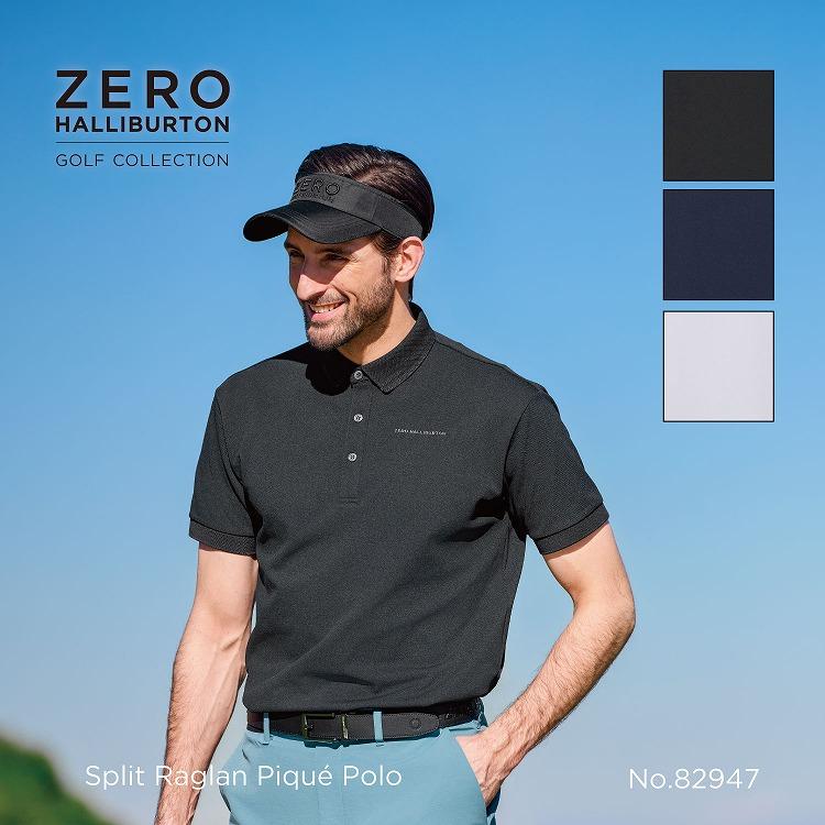 ZERO HALLIBURTON（ゼロハリバートン） ゴルフ 吸水速乾 UVケア 鹿の子