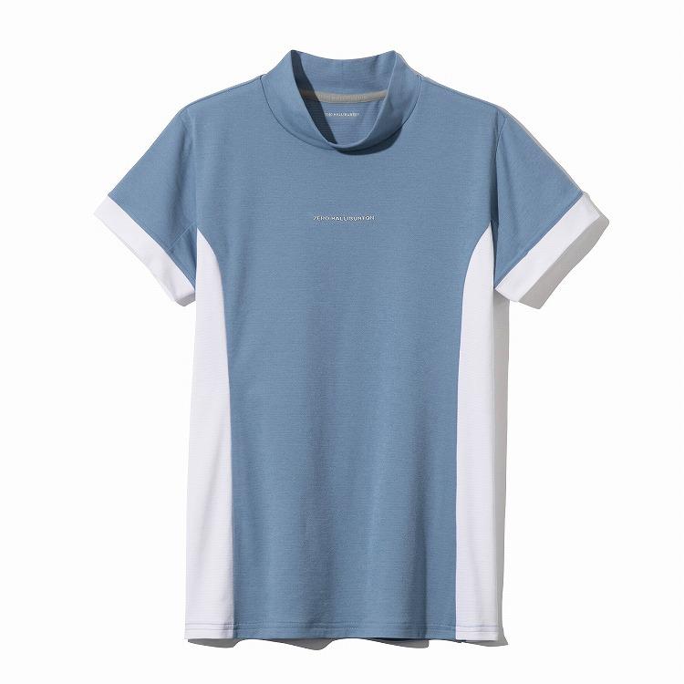ZERO HALLIBURTON ゼロハリバートン ゴルフ ベーシックモックネックTシャツ 吸水速乾 UVケア レディース ZHG-W5S6a 82980の画像