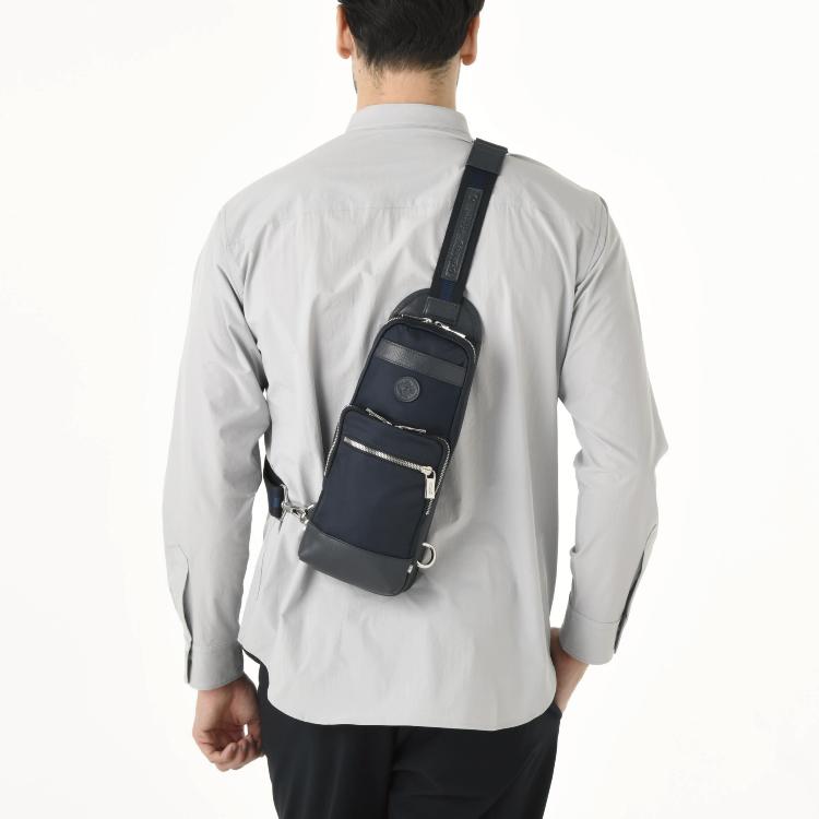 【新品・タグ付】Orobianco メンズ ブラック ボディバッグ 保存袋付 Orobianco（オロビアンコ） 最大51% 5/3限定 ボディバッグ ワン