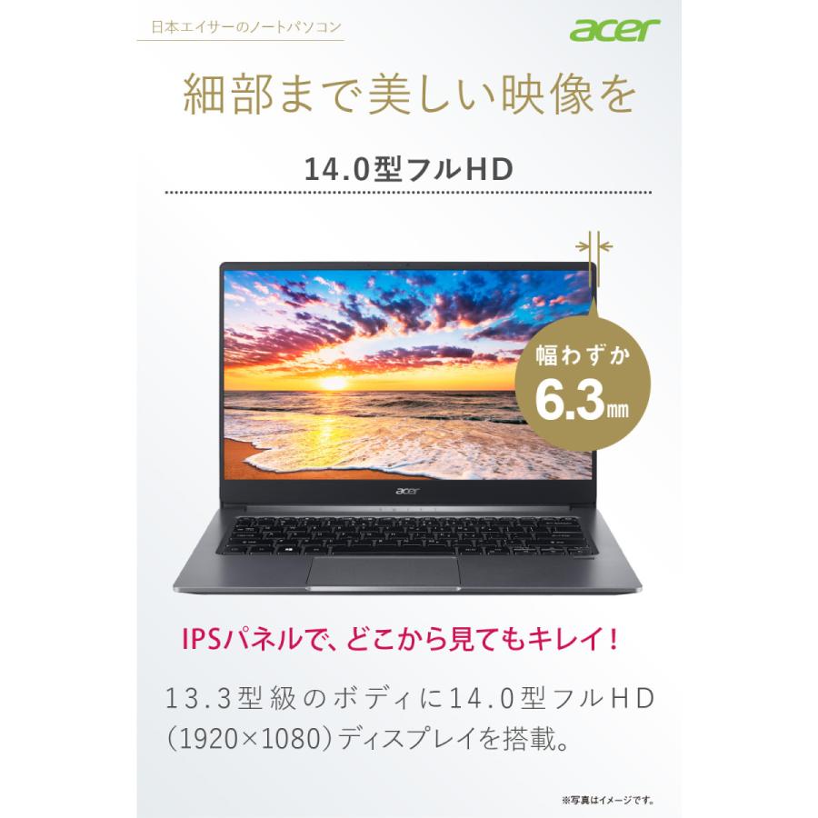 ノートパソコン 新品 Office非搭載 中古より安い 14インチ Celeron N40 Pc メモリ4gb 128gb Ssd ドライブ無 非光沢 Acer エイサー Sf114 32 A14q S Acer Direct 通販 Yahoo ショッピング