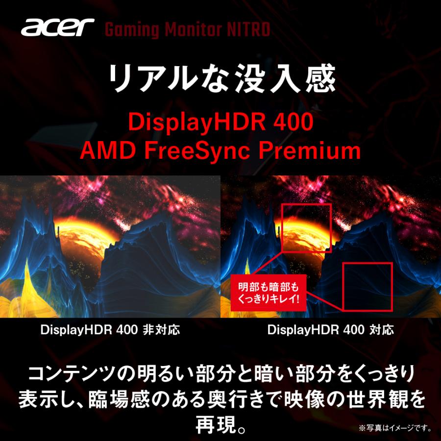 acer（エイサー） ゲーミングモニター Nitro 27インチ IPS 非光沢 4K