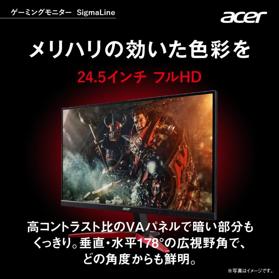 Acer公式 ゲーミングモニター SigmaLine 24.5インチ KG251QSbmiipx1920