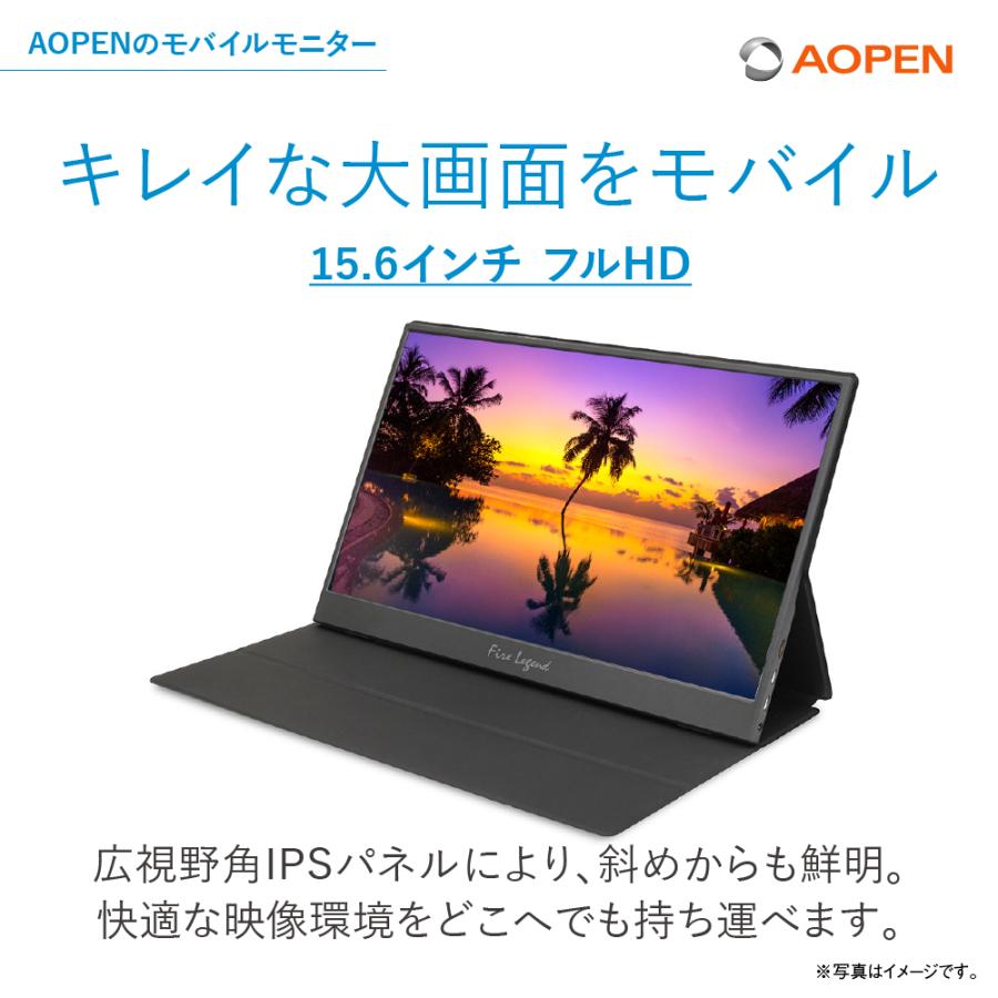 Acer AOPEN モバイルモニター 16PM1QAbmiuuzx 15.6インチ IPS 非光沢