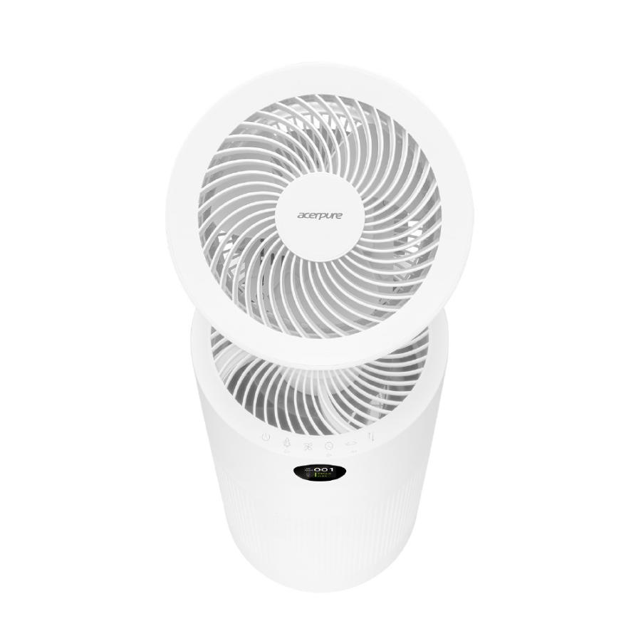 空気清浄機　Acerpure Cool エイサーピュア 直径25cm コンパクト 27畳 360度吸引 UVC LED 花粉 PM2.5 カビ 風量調節5段階 4 in 1 HEPA フィルター AC553-50W | acer | 12