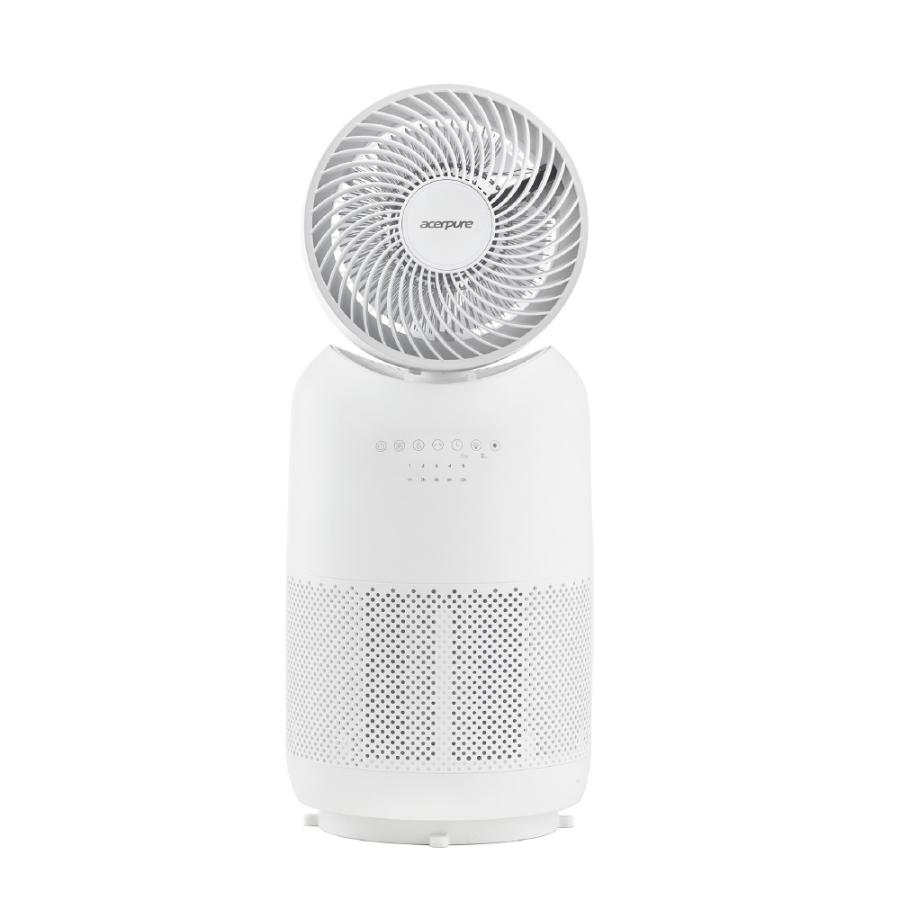 Acer 空気清浄機　ヒーター サーキュレーター Acerpure Cool 直径23cm コンパクト 10畳 360度吸引 AH333-10W ヒートショック対策 予防 ヒーター 脱衣所 | acer