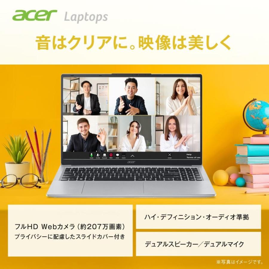 Acer ノートパソコン Aspire Lite 15 16GBメモリー 512GB SSD 15.6インチ フルHD IPS 非光沢 インテル  Core Ultra 5 115U AL15-54P-F56Yの画像