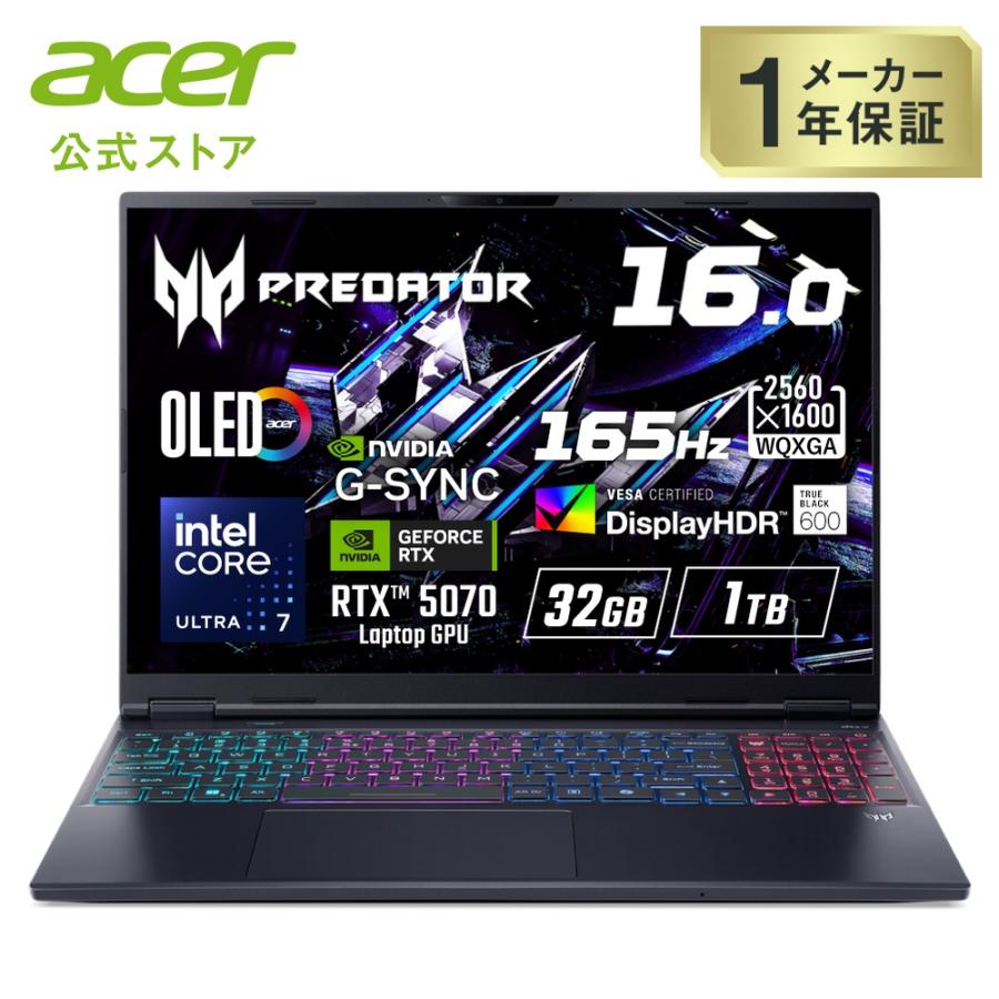 acer（エイサー） ゲーミングノートパソコン Predator Helios Neo 16S 