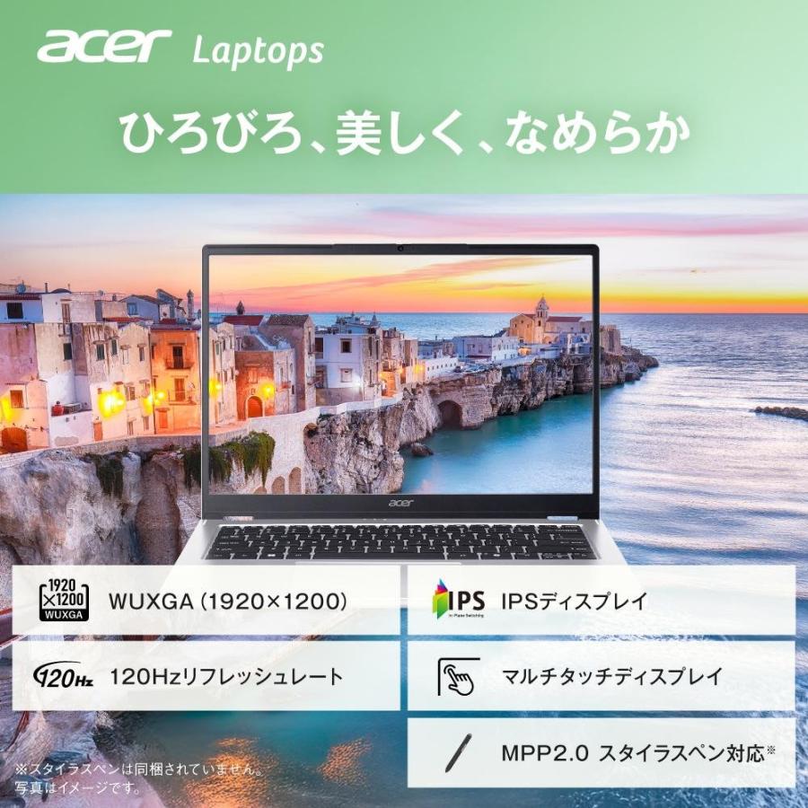 Acer ノートパソコン Aspire Spin 14 16GBメモリー 512GB SSD 14インチ WUXGA 16:10 IPS 非光沢 インテル Core Ultra 5 115U AL15-54P-F56Yの画像