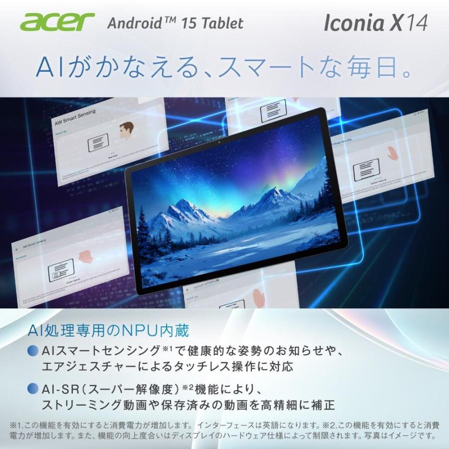 acer（エイサー） タブレット Iconia X14 Android 15 OS 6GBメモリー